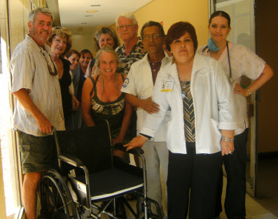 Nevada City and Cabo San Lucas Rotary delivering wheelchairs