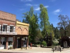 Nevada City Chamber and Pelton Wheel at Union Square